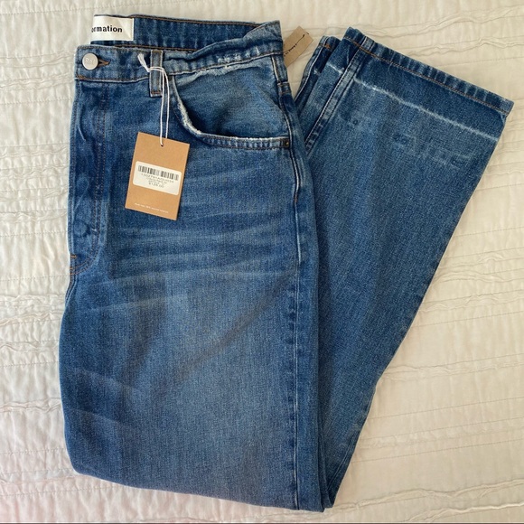 NWT Reformation Cynthia Straight Leg Jean in Antigua - Picture 9 of 12